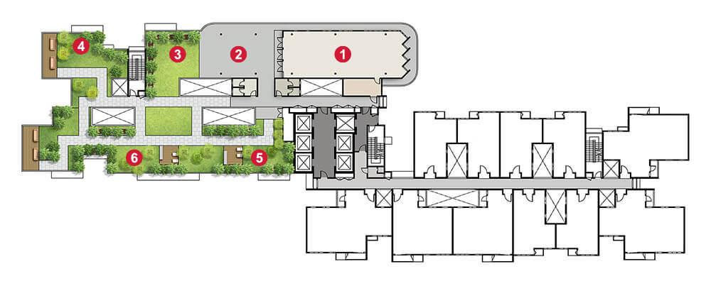 Sky Lounge facilities plan